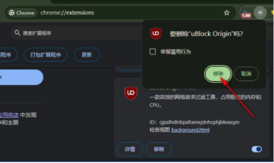 谷歌浏览器扩展程序怎么移除11